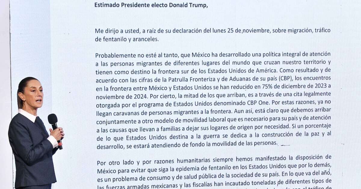 ‘70% de las armas ilegales provienen de EU’: Sheinbaum a Trump sobre aranceles a México y Canadá