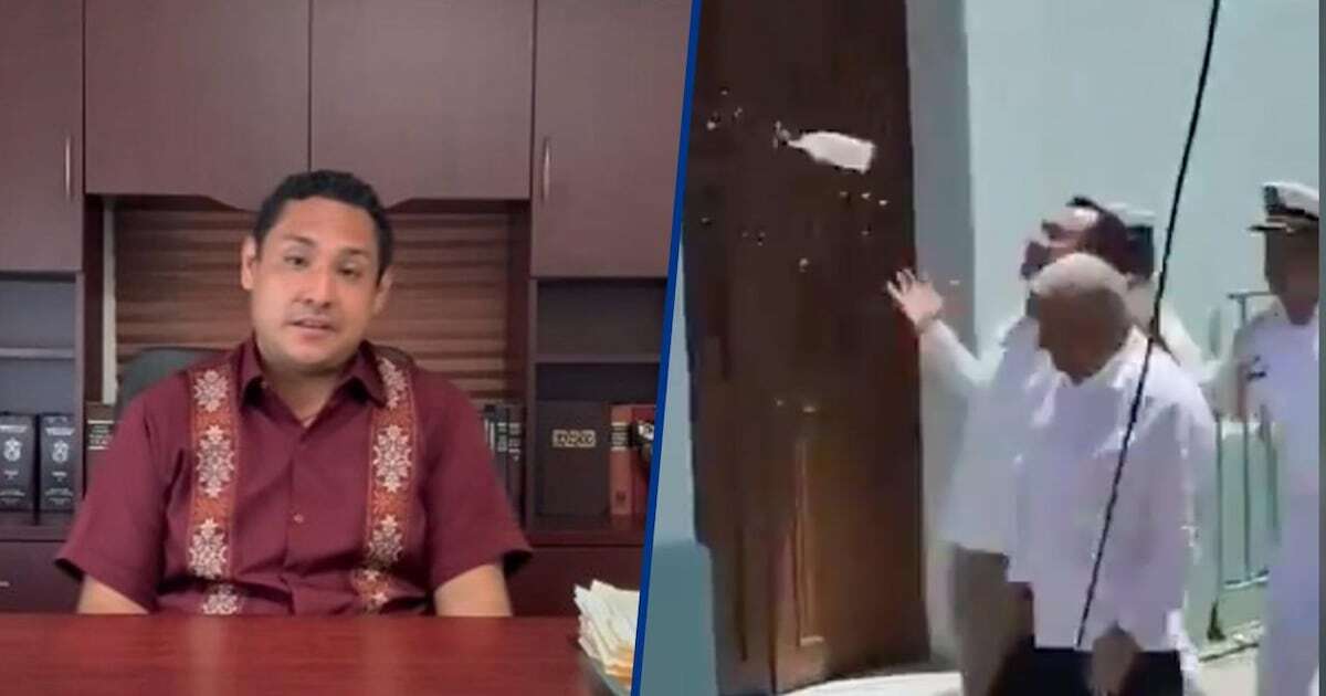 ¿Fue Norma Piña? Morenista en Veracruz explica cómo le lanzaron la botella a AMLO