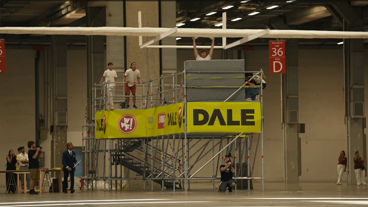 World’s largest paper airplane has a 65-foot wingspan