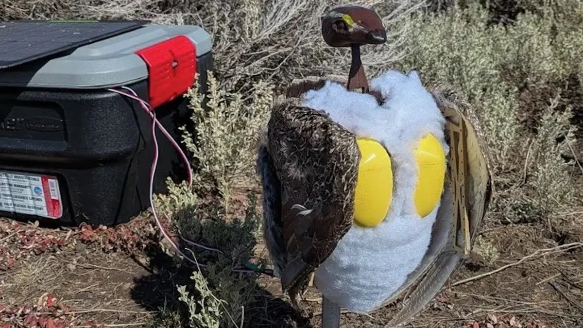 Robot birds deployed in Grand Teton National Park for sexy time