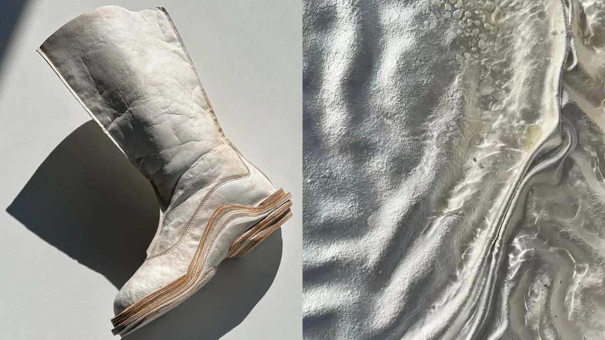 This shoe is made entirely from mushroom ‘brains’