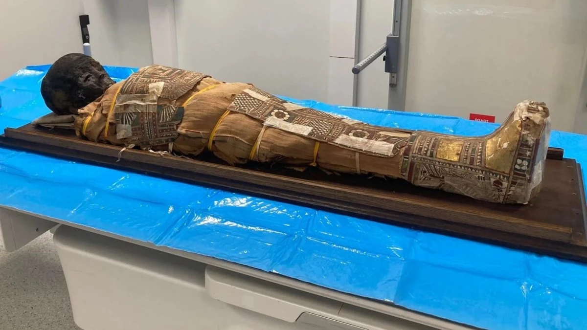 Mystery item spotted in 2,000-year-old Egyptian child mummy