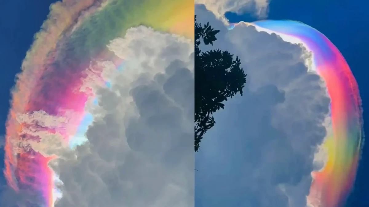 No, these rainbow clouds over Indonesia are not AI