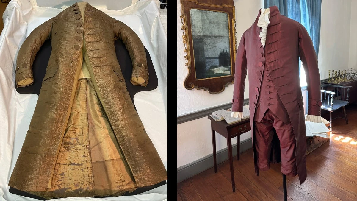 George Washington’s famous ‘golden suit’ was actually purple