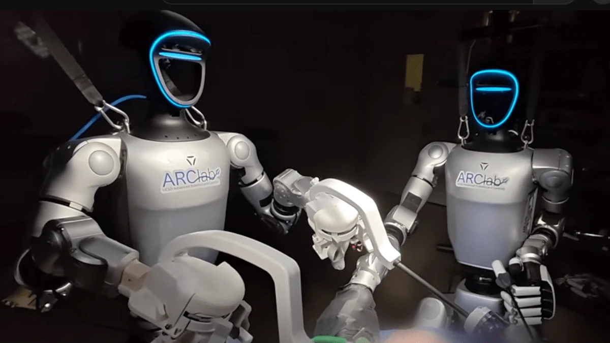 In groundbreaking first, humanoid robots performed surgery