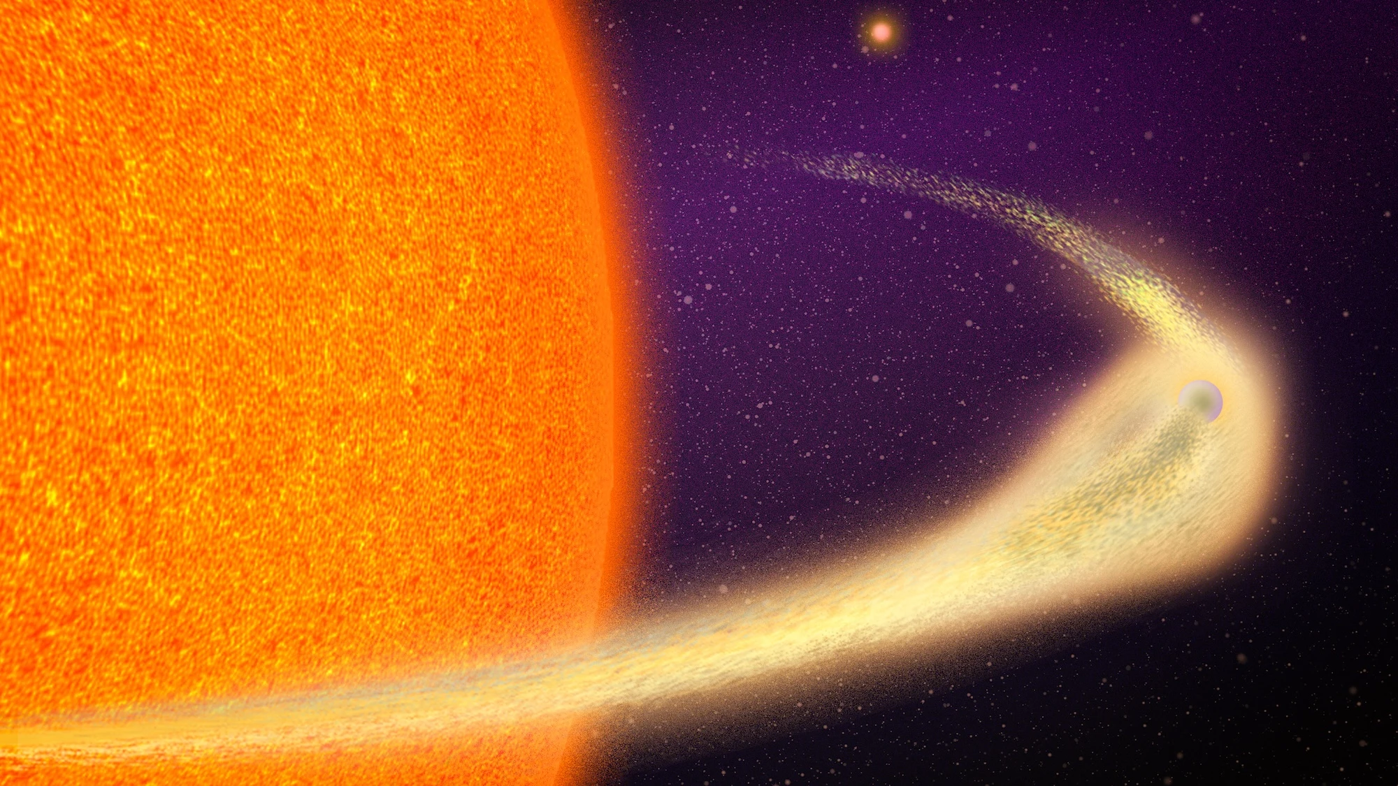 Astronomers discover hellscape world crumbling into its host sun