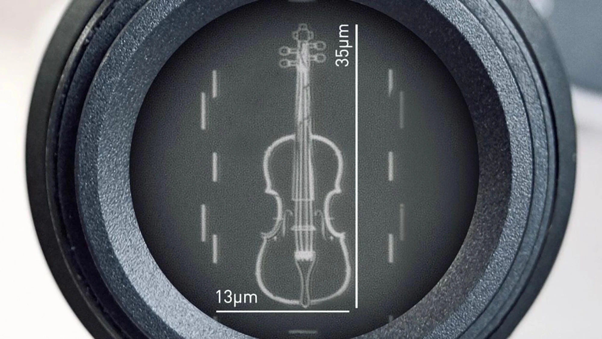 The world’s smallest violin is thinner than a human hair
