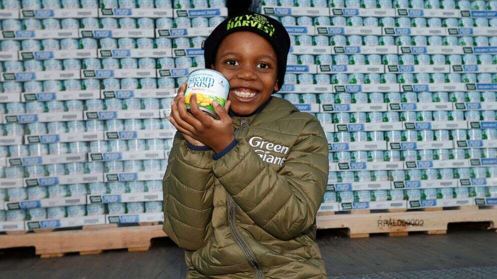 'Corn Kid' hands out favorite canned vegetable for Thanksgiving with City HarvestTo borrow his now-viral phrase, 