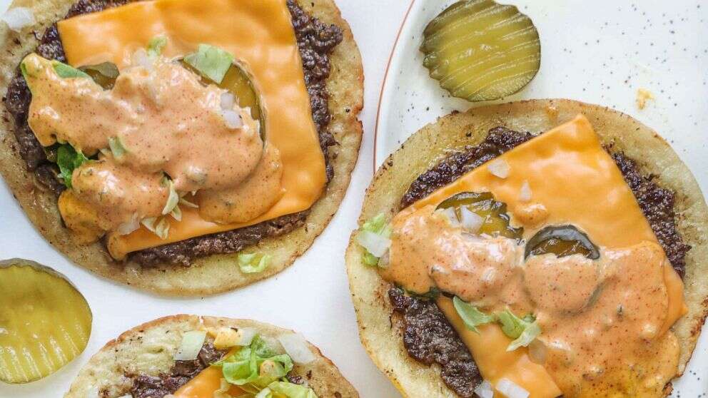 Viral Big Mac-style smash burger taco recipe