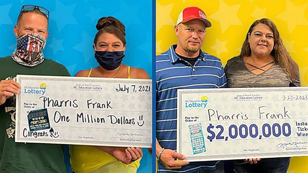 North Carolina man wins lottery for 2nd time in nearly 2 yearsPharris Frank is one lucky man.3/30/2023 01:06:10 EDT
