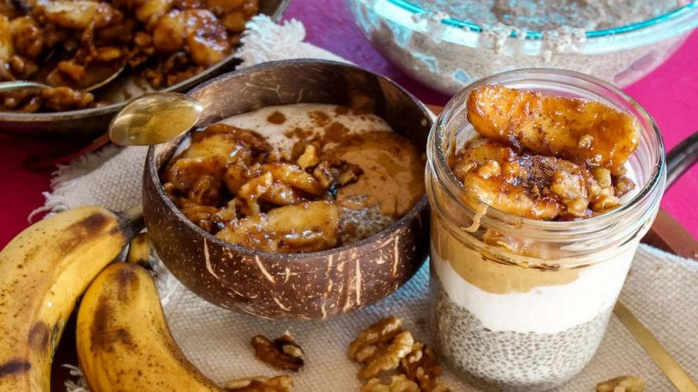 Bananas Foster-inspired chia pudding recipe