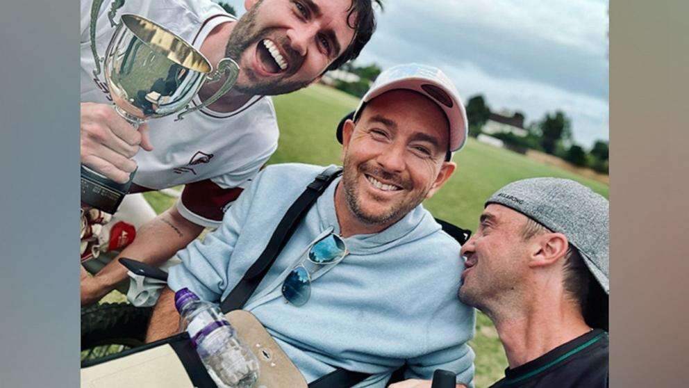 Tom Felton, Matt Lewis, David Holmes reunite