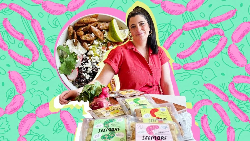 Female butcher's sustainable, veggie-heavy sausage