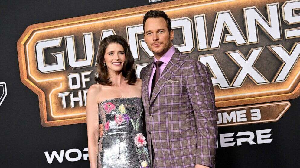 Katherine Schwarzenegger celebrates Chris Pratt