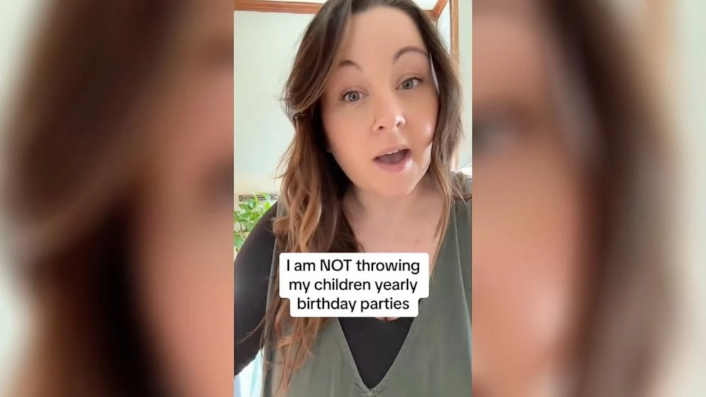Mom shares why her kid won't get birthday parties