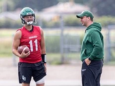 Green again: After a two-year departure, Huskies' Nyhus is back — and busy