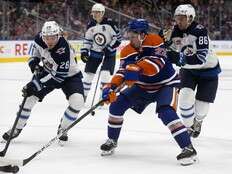 Plenty of newcomers make their Edmonton debut in preseason opener, Oilers top Jets 3-2 in OT