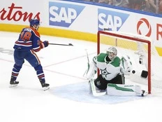 Edmonton Oilers smashing through yet another post-season wall in Stars goalie Jake Oettinger