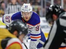 Edmonton Oilers' Connor McDavid getting rare kick at international can