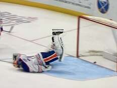 Why Edmonton Oilers goalie is falling (literally) on his face