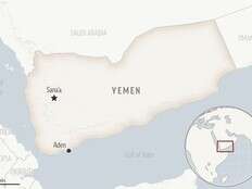 Likely missile attack by Yemen’s Houthi rebels targets a container ship in the Red Sea