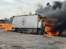 Red Cross staff members killed in Ukraine as country warned of severe winter health crisis