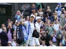 Andy Murray’s Wimbledon farewell tour begins with a loss in doubles with his brother