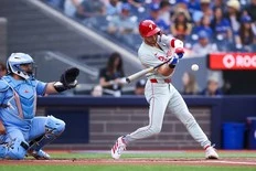 Blue Jays get spanked by visiting Philadelphia Phillies in a measuring stick game