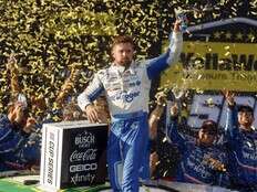 Stenhouse snaps 65-race losing streak after late crash at Talladega scrambles playoff picture