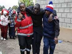 A fire at a school dormitory in Kenya kills 17 students and seriously burns 13 others