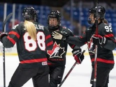 Canada downs Sweden in women's world hockey quarterfinal