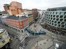 Derailed commuter tram plows into Oslo shop, injuring four