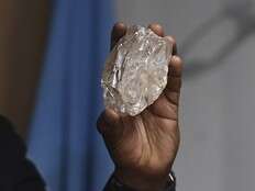 The biggest diamond in over a century is found in Botswana -- a whopping 2,492 carats