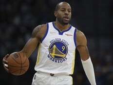 Four-time NBA champion Andre Iguodala has number retired by Warriors