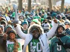 Philadelphia turns green on Valentine’s Day to celebrate Super Bowl champion Eagles