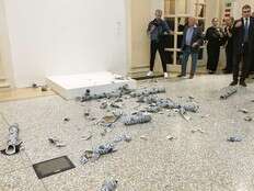 Man smashes Ai Weiwei sculpture at exhibition opening in Italy