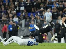 Lions sack Lamar Jackson 7 times in 38-30 win over Ravens