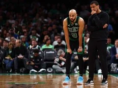 Celtics advance to East semifinals, beating short-handed Heat 118-84 in Game 5