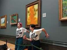 London’s National Gallery bans liquids after activist art attacks