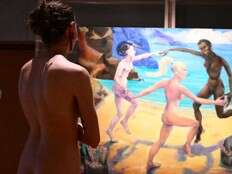 French museum's naturist exhibition welcomes nude visitors