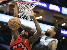 Raptors stung early by turnovers, show some fight late in loss to Hornets