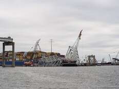 First cargo ship passes through newly opened channel in Baltimore since bridge collapse