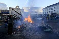 Farmers are blocking key roads between Belgium and the Netherlands in the latest sign of their anger