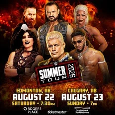 WWE adds Edmonton, Calgary to Canadian summer tour