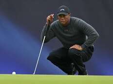 Tiger Woods already looking ahead to next year after falling flat Thursday at Royal Troon