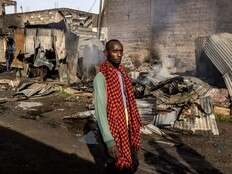 Fire set off by gas explosion in Kenya kills at least 3, injures 280