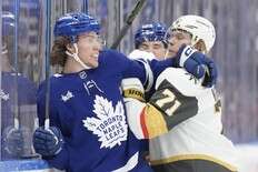 Maple Leafs send Nikita Grebenkin to Marlies with Max Domi set to return from injury