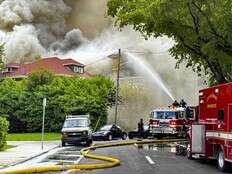 Massive fire breaks out in 4-storey apartment building near downtown Miami