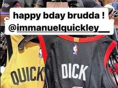 Gradey Dick at it again, sends X-rated birthday message to Raptors teammate