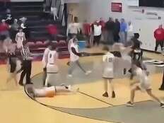 Player charged with assault after wild brawl breaks out at U.S. high school basketball game